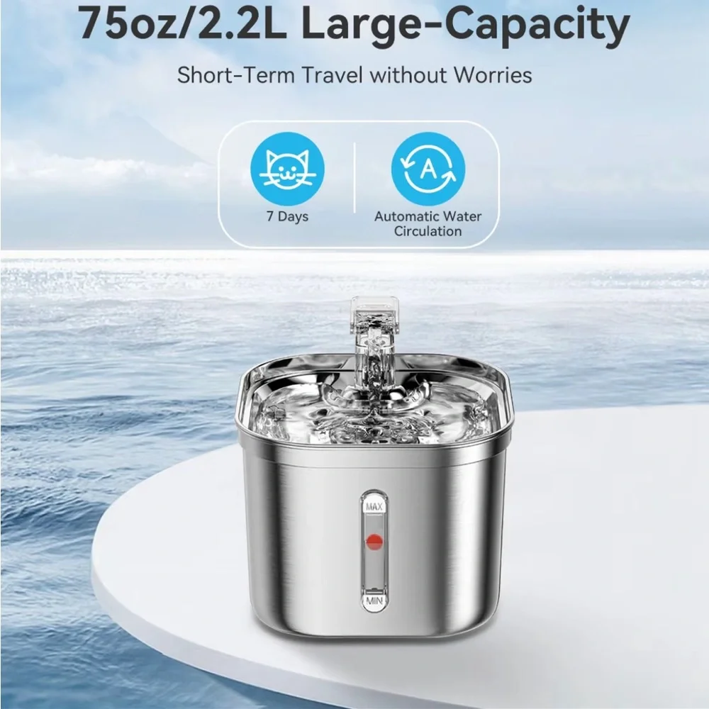 Upgraded Stainless Steel Pet Water dispenser